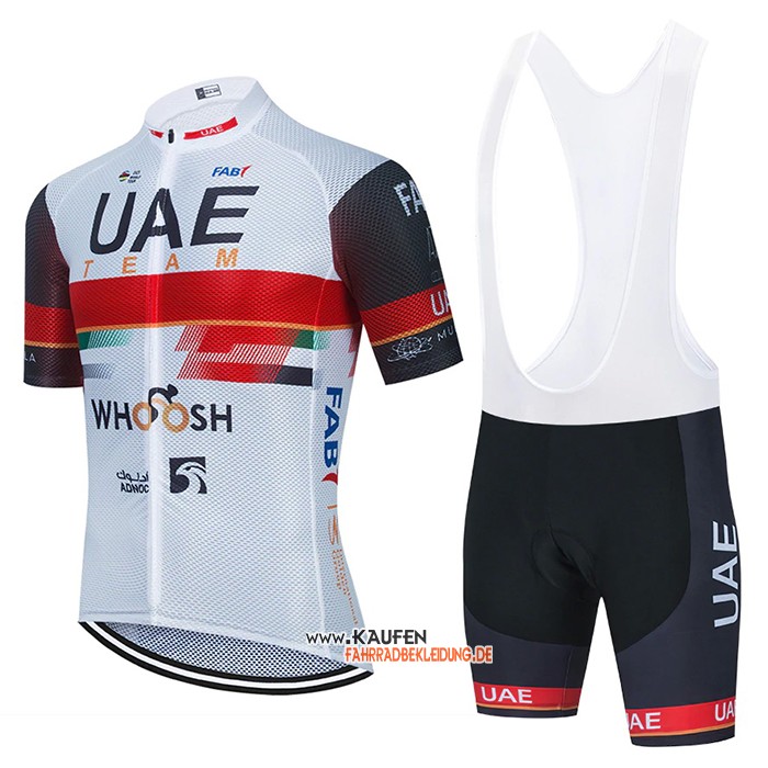 UAE Kurzarmtrikot 2021 und Kurze Tragerhose Wei